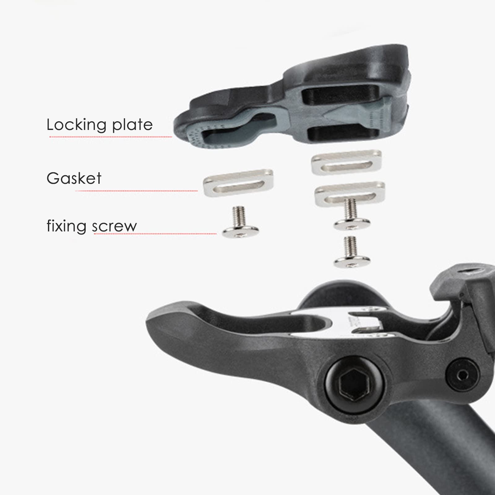 Towwoo Pédales de Vélo SPD, 9/16" Pédales Automatiques de Vélo avec Cales de Pédale, Pédales de Vélo de Route Compatibles avec Pédales Shimano SPD pour VTT, Vélo de Spin Randonnée Cyclisme