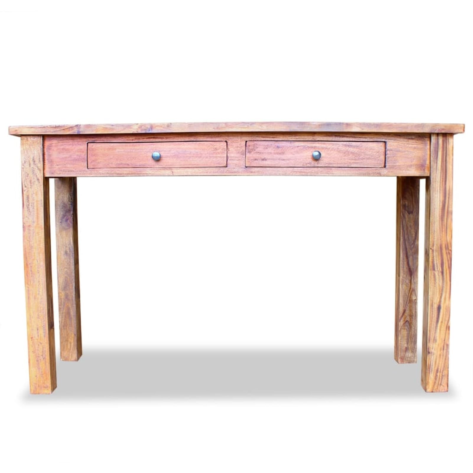 Homgoday Mesa Consola de Madera Maciza reciclada 123x42x75 cm Mesas auxiliares de salón,Mesa Consola Recibidor Mueble de Entrada Estrecha Clásica