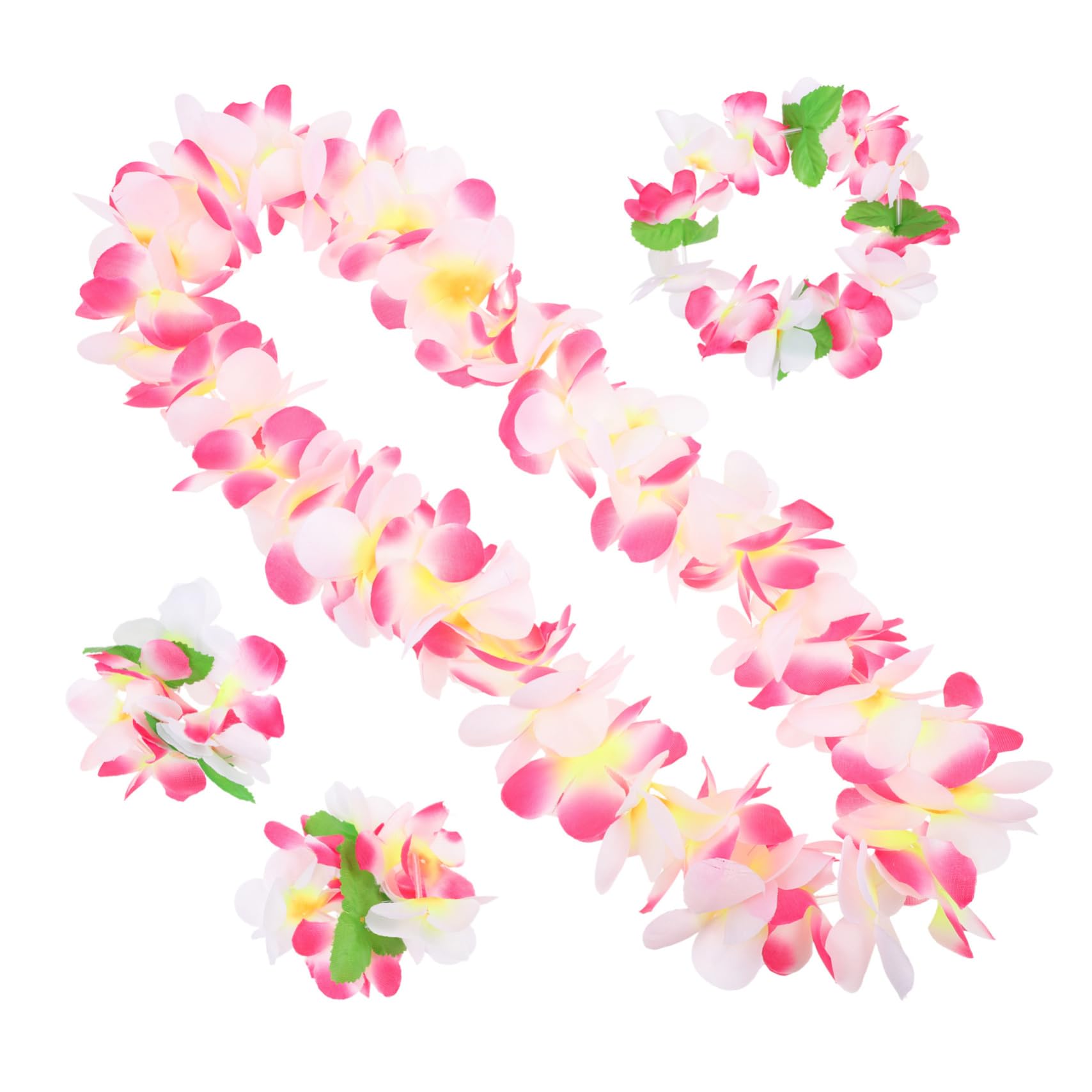 10x Hawaiianische Leis – Bunte Blumen-Halsketten Für Luau-Party, Junggesellinnenabschied & Deko