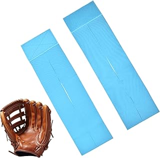 Envoltura para guantes, correa de mano de sóftbol, protector acolchado, calcomanía + banda elástica, soporte de banda segura, diseño duradero, ideal para entrenamiento de captura de béisbol y sóftbol