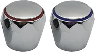 Juego de 2 pomos universales de repuesto para grifo de cocina, baño, lavabo, fregadero, accesorios de moda
