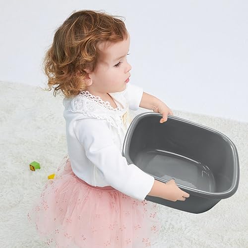 Miniatura 5 de Begale Lavabo de 10 cuartos de galón, juego de 4 (gris)