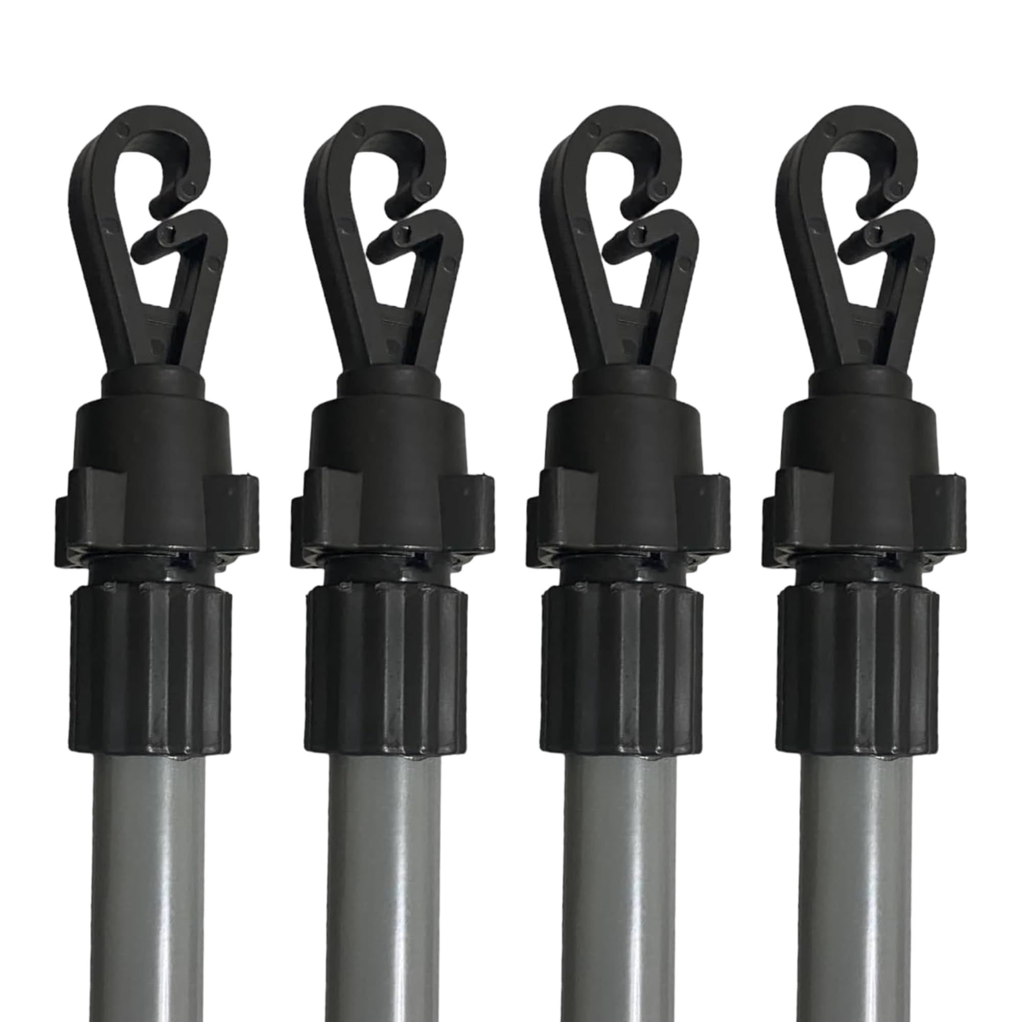 Amari Bargains 2.4m Extendable Clothes Prop - Telescopic Laundry Washing Rod - Heavy Duty Extending Clothesline Prop - Outdoor Garden Metal Washing Line Support - Easy Twist & Lock System - 2.4M (4)