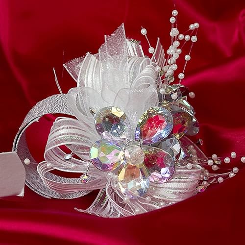 Miniatura 2 de 100 piezas de perlas para manualidades, cuentas artificiales para ramo de flores de novia, decoración de mesa de fiesta de boda, ramillete,