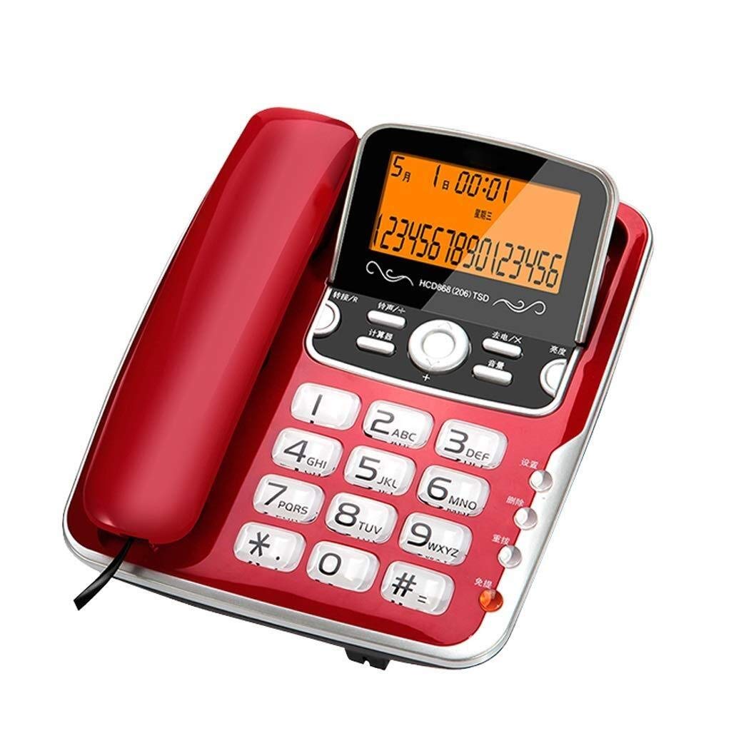 Telephone Landline,Cordless Telephone With，Nuisance Call Blocker & Digital Answering Machine，Phones Home Office Fixed-line Hands-free Calling Large Screen Flip Lcd Backlight Dual Interface