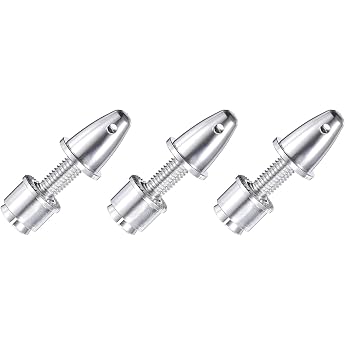 QUARKZMAN RC Aeroplane Propeller Spinner 3 mm Bore and 5 mm Output Shaft Propeller Adapter Saver for Brushless Motors and Speed Controller Pack of 3