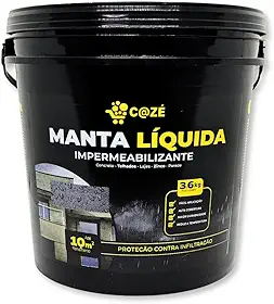 Manta Líquida Infiltração Impermeabilização Laje Telha 3,6kg (Branco)