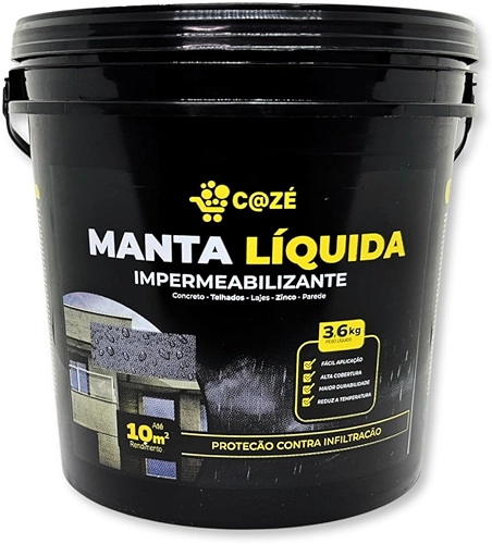 Manta Líquida Infiltração Impermeabilização Laje Telha 3,6kg (Branco)