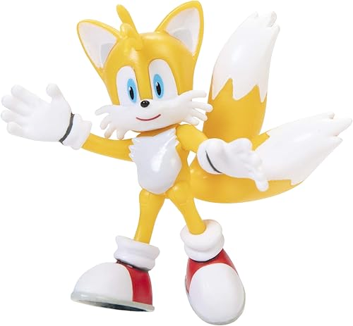 Miniatura 2 de Sonic The Hedgehog Figura de acción de 2.5 pulgadas, juguete coleccionable de cola moderna para niños de 3 años en adelante