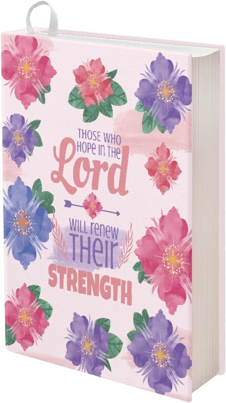 Rnyleeg Floral Text Fabric Book Covers, Stretchable Jumbo, Washable Durable Reusable Nylon Covers for Hardcover Textbooks and Notebooks up to 9″x11″