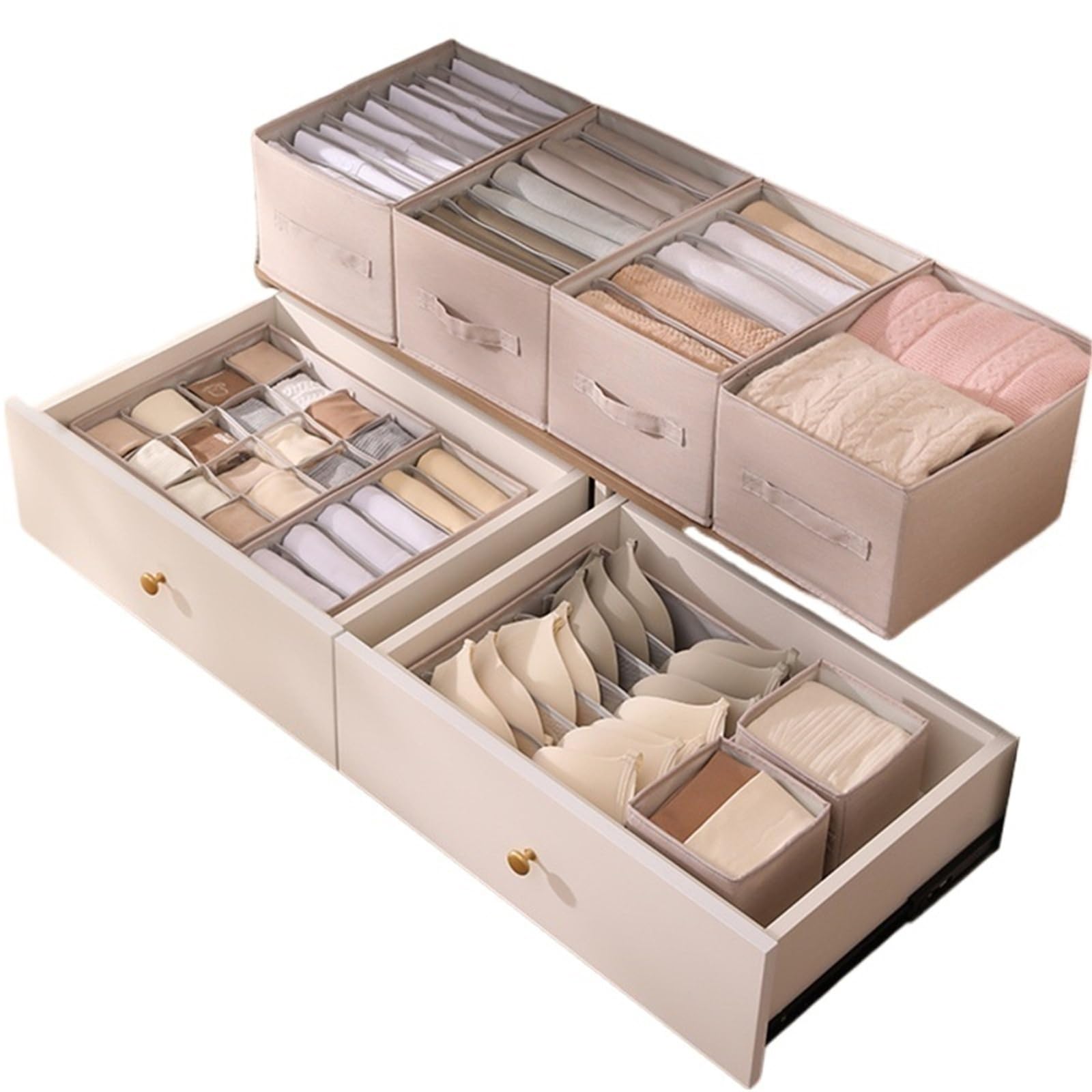 Scatole Organizer Per Vestiti Da Cassetto Scatola portaoggetti for vestiti organizer da 2 pezzi