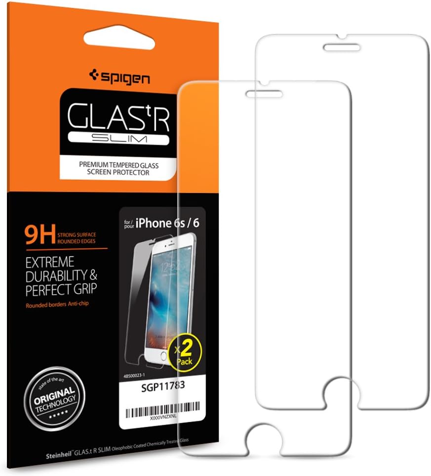 Spigen Tempered Glass iPhone 6s Screen Protector [ Case Firendly ] for Apple iPhone 6s/ iPhone 6