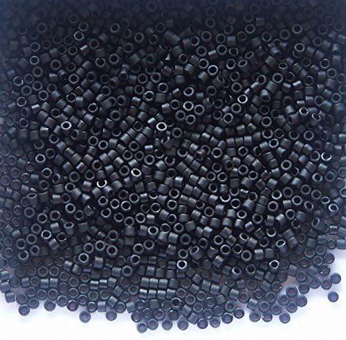 Black Matte Miyuki Glass Delica Beads 50g 11/0 DB310