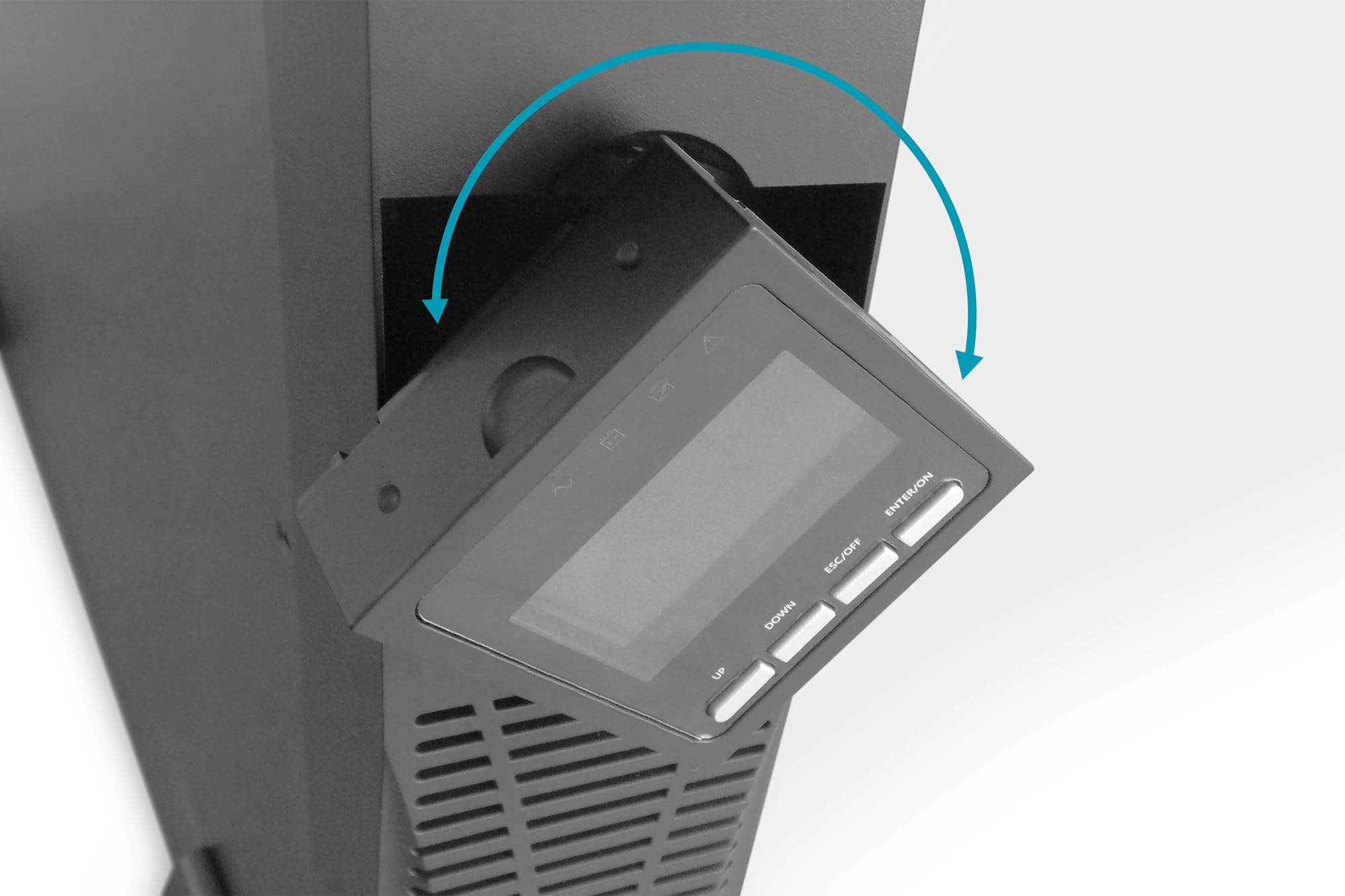 DIGITUS Online USV-System – 10 kVA 10 kW – Ohne Batterie – 19 Zoll 2HE | Unterbrechungsfreie Stromversorgung – Externe Batterie DN-170108 – UPS-Software – USB, RS232, RJ45 Anschlüsse