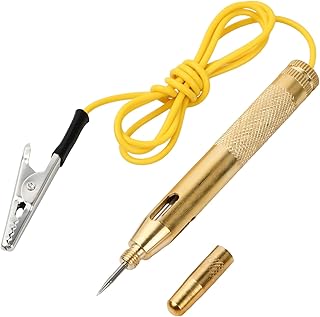 Verificador de voltagem de carro ferramenta, testador de circuitos, 6 V/12 V/24 V caneta de teste de tensão com pinça de...