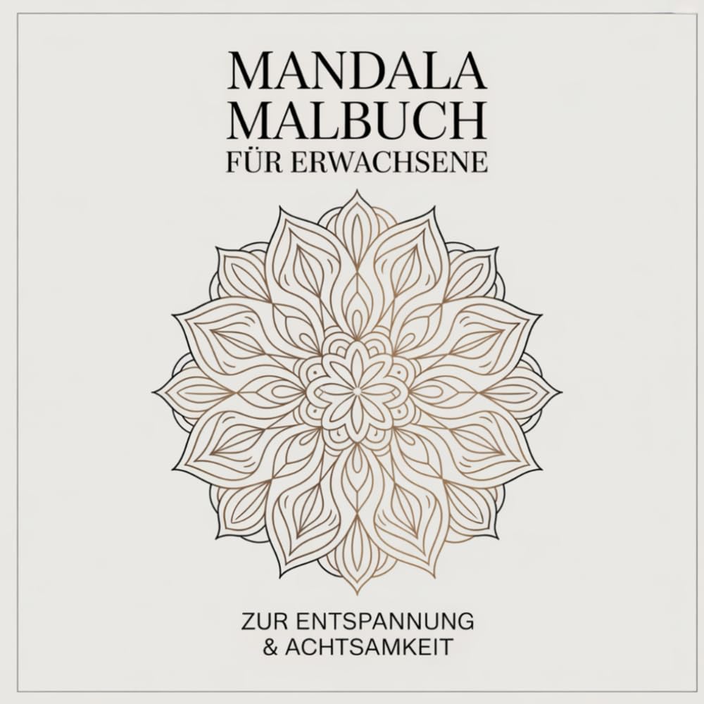 Mandala Malbuch für Erwachsene: Zur Entspannung und Achtsamkeit