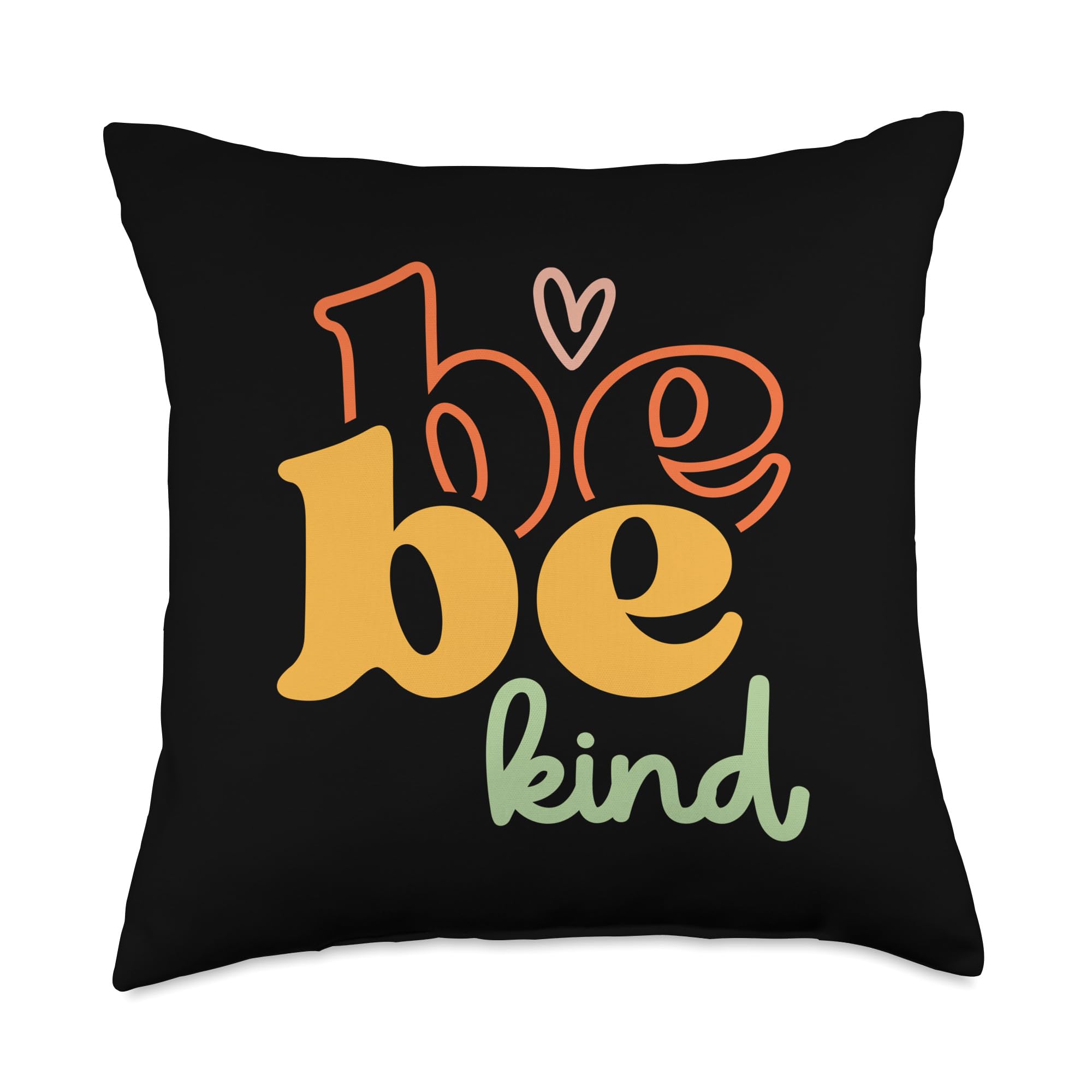 Faithful Words Design CLD Clothes Vintage 'Be Kind' Inspirational Quote Throw Pillow, 18x18, Multicolor