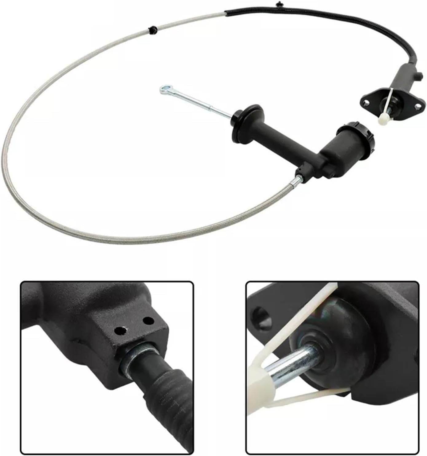 Pre-Filled Hydraulic Clutch Master & Slave Cylinder & Line Kit Assembly Compatible with Dodge Ram 2500 3500; Ram 2500 3500 2003-2012 Replace CC649073 68066098AA