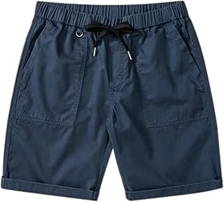 Sweat shorts men's short hiking trousers trekking trousers running shorts men casual shorts plain relaxed trousers lightweight quick-drying sports trousers multi-pockets summer trousers for sports gym
