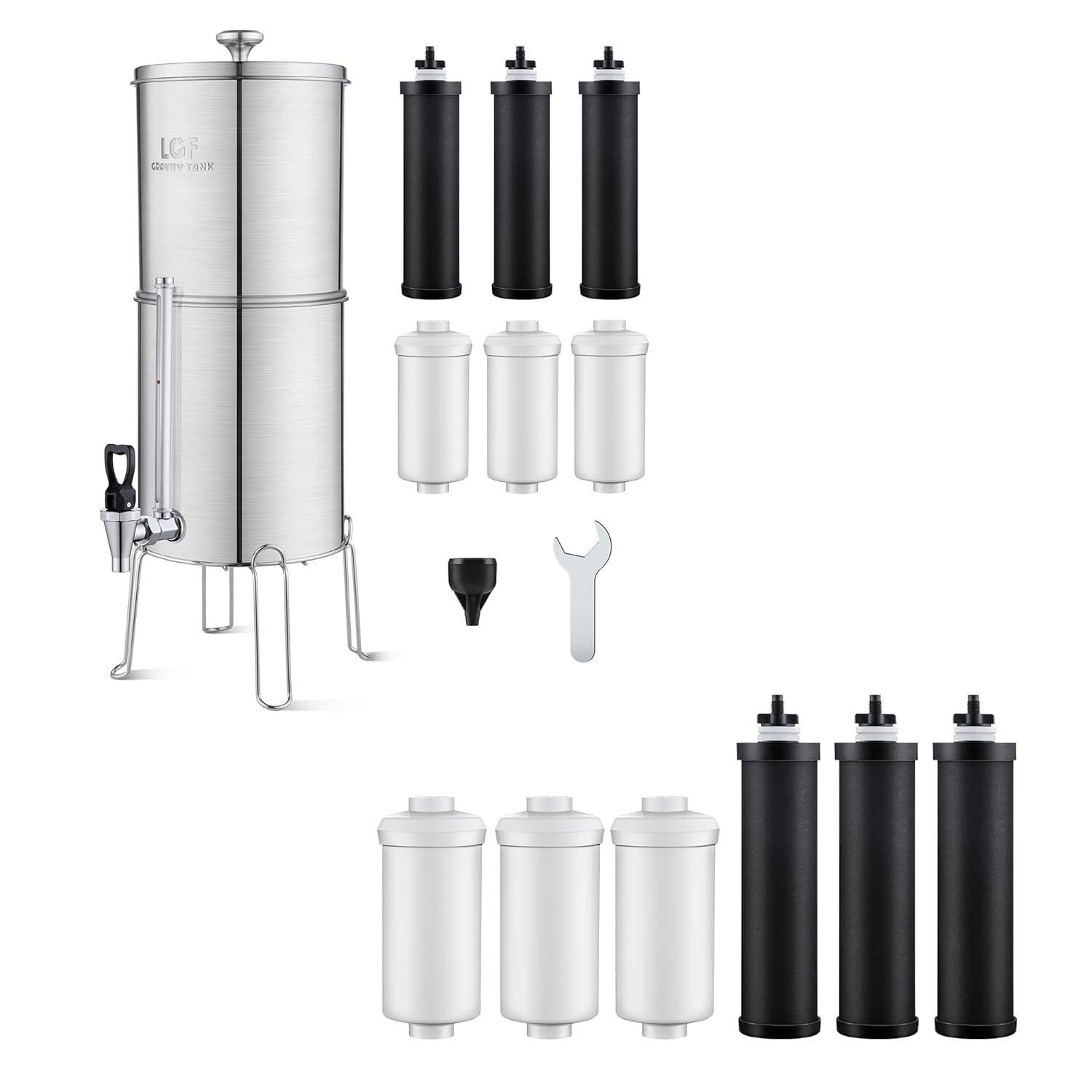 LCF-GT- Professional+3 Carbon Filters+3 Fluoride Filters