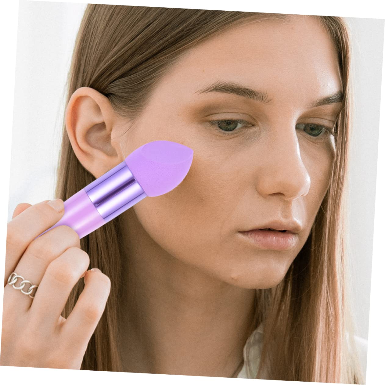 minkissy 30pezzi Spugnette Per Fondotinta e Pennelli Per Make-up Multifunzionali Strumenti Cosmetici Per Applicazione Facile e Precisa Per Casa e Salone Di Bellezza