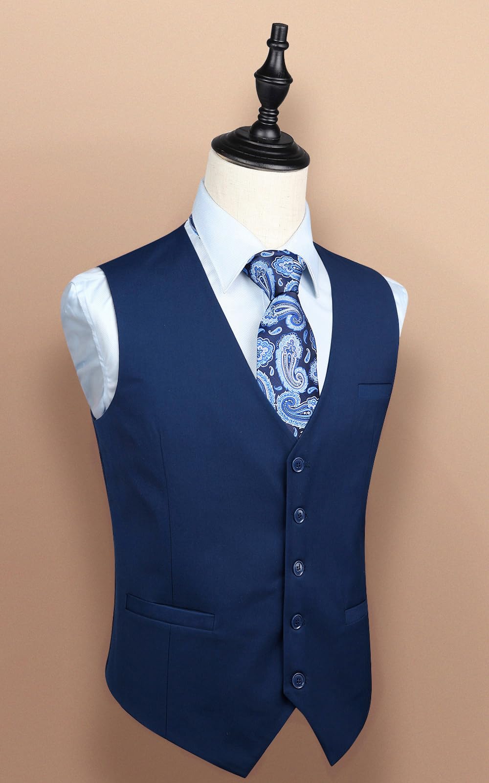 Enlision Homme Gilet Costume Casual Formelle Coton Gilets Sans Manche Vest Pour Business Mariage XS-4XL