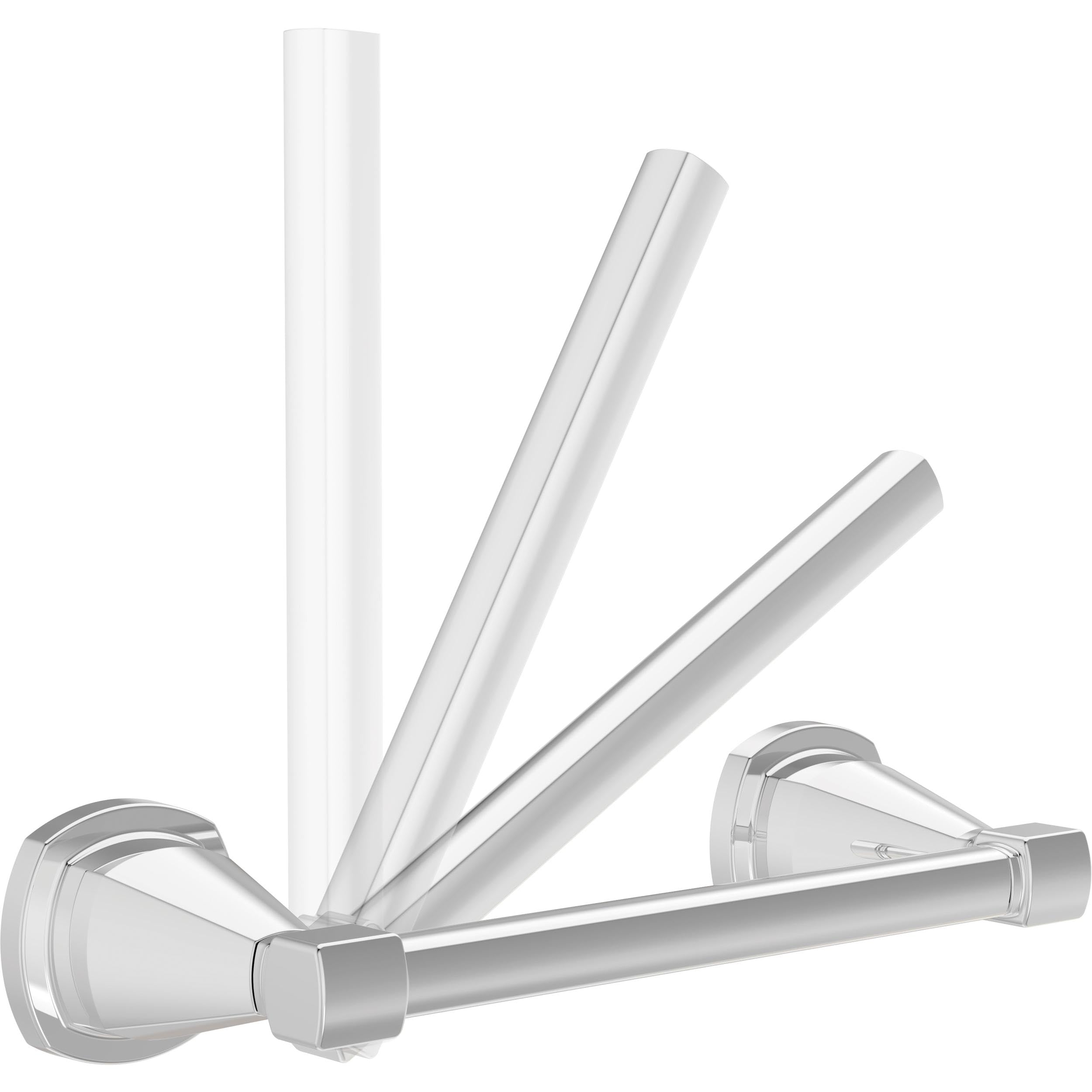 Delta Pivoting Toilet Paper Holder | Polished Chrome | Wall Mount | Stryke Bathroom Accessories — Amazon image 2