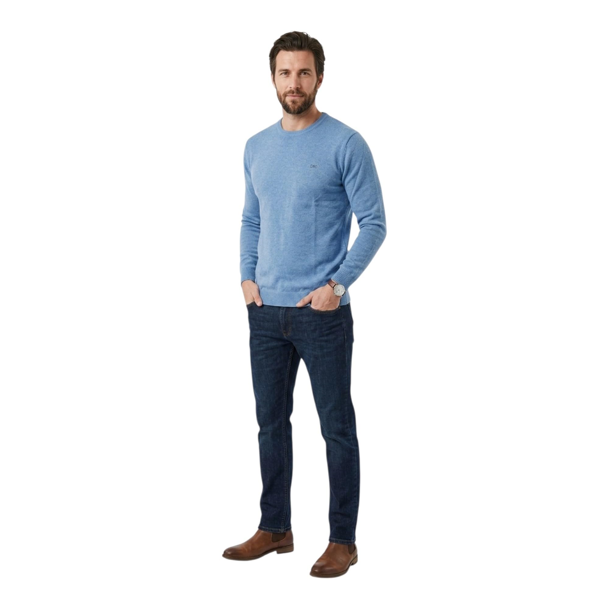 Men's Round Neck Sweater,Men's Classic Knitted Long Sleeve Sweater, (Available in 6 Colors)-picture-18