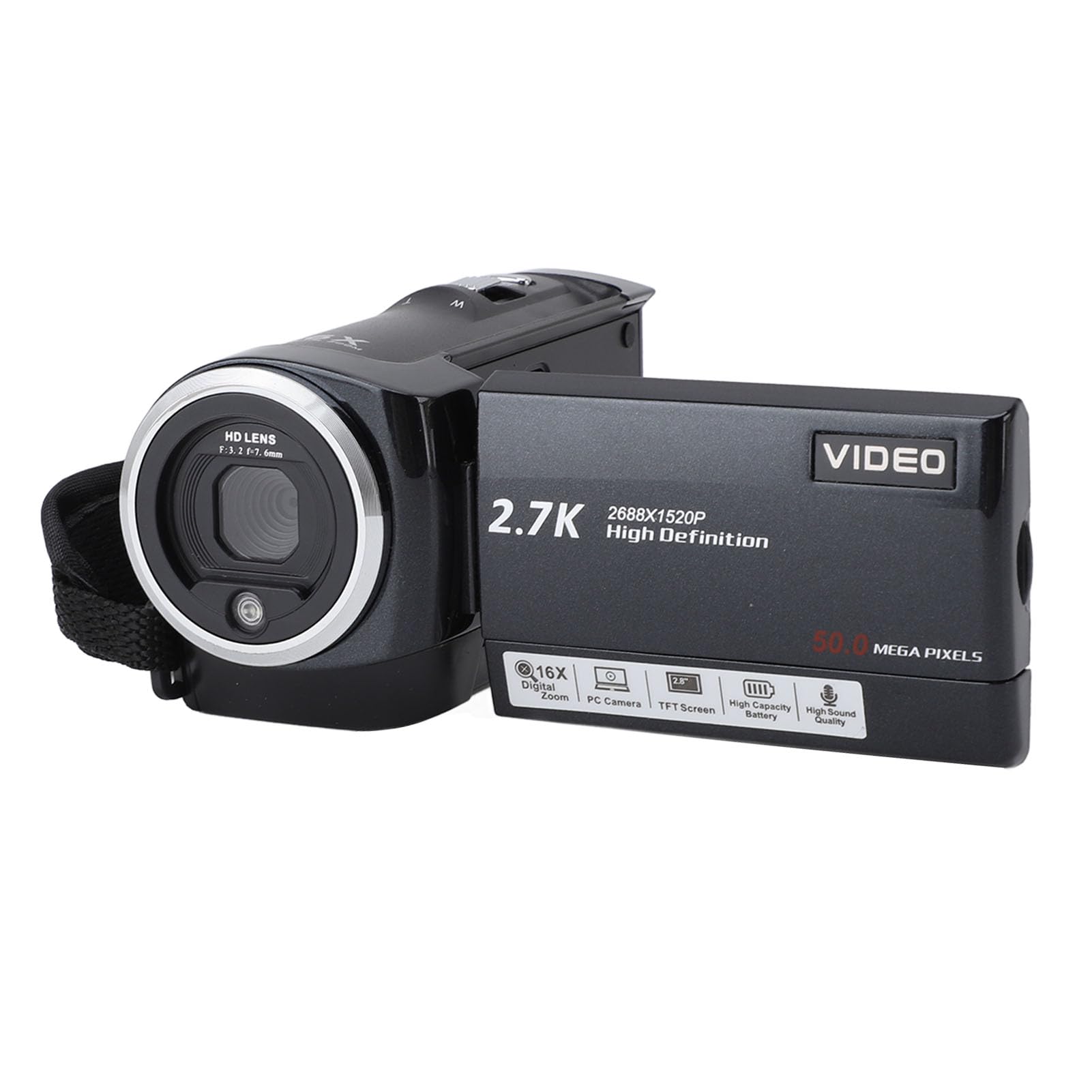 GOWENIC 2.7K Camcorder, Professional HD 50MP Digital Video Camera with 2.8 Inch Screen, 16x Digital Zoom, Webcam Function, Vlogging Camera for Outdoor Travel Recording-picture-25