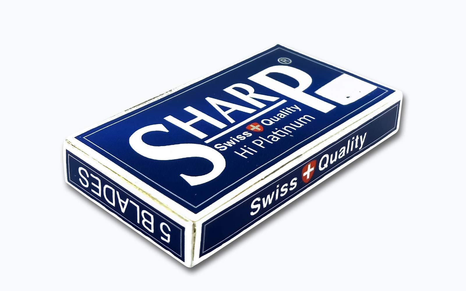 Razor Blades Club 100 Żyletek Sharp Hi Platinum | Zapasowe Ostrza do Maszynki na Żyletki | Dwustronne Ostrza do Golenia dla Mężczyzn Powlekane Platyną