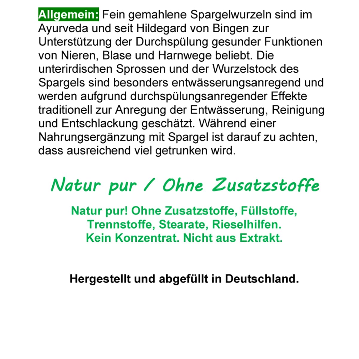 SPARGEL Wurzel SHATAVARI 360 Pulver Kapseln - ASPARAGUS Wirkung nach Ayurveda & Hildegard von Bingen - ADAPTOGEN & natürlicher STRESSKILLER - NATUR PUR - OHNE ZUSATZSTOFFE!! 26840-360