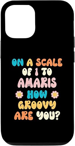 iPhone 14 AMARIS Cute Retro Girls Groovy AMARIS Personalized Name Case