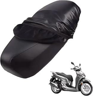 leather motorbike seat covers Compatible with Honda SH300i 2017-Present,waterproof and dustproof,protection for all seasons(black)