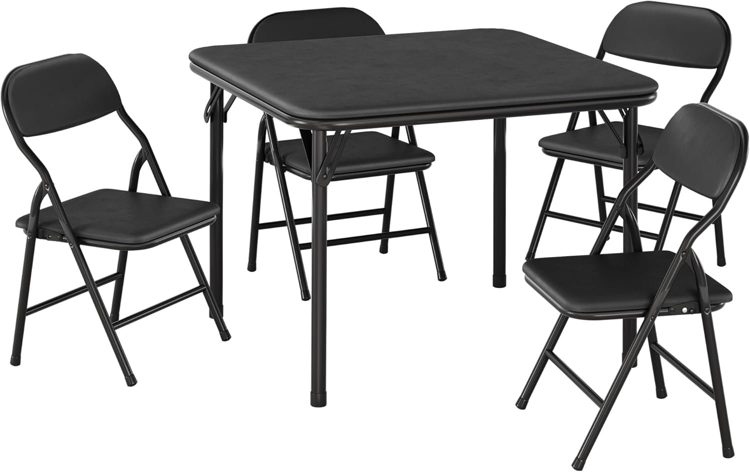GAOMON 5 Piece Set Folding Table and Chairs Set, Boys and Girls Activity Table and Chairs Set for Dining Room,Daycare,Classrooms