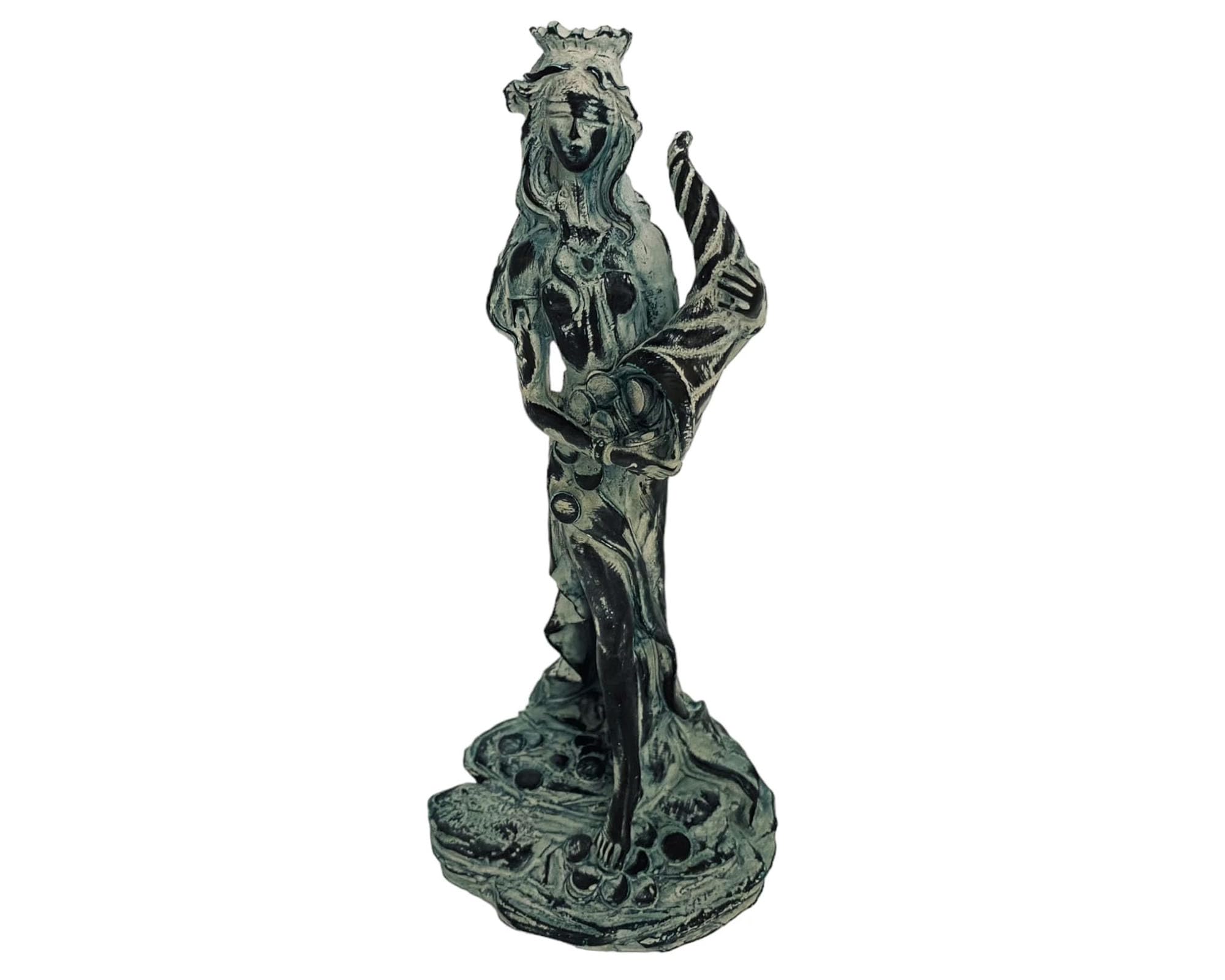 Fortuna Statue,The Greek Goddess of Luck,Plaster sculpture Cast 22cm