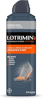 Lotrimin AF Athlete's Foot Powder Spray 2% Miconazole Nitrate - Clinically Proven for AF, Jock Itch, Ringworm | 4.6oz Pack of 3