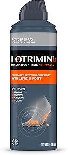 Lotrimin AF Athlete's Foot Powder Spray, Miconazole Nitrate 2%, Clinically Proven Effective Antifungal Treatment of Most AF, Jock Itch and Ringworm, 4.6 Ounce (Pack of 3)