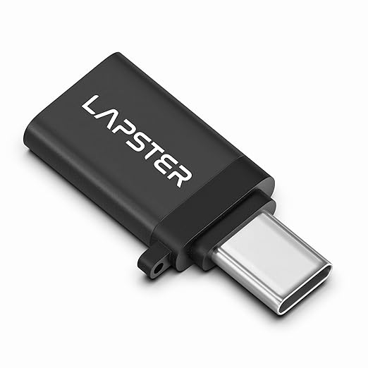 LS LAPSTER Quality Assured Plugx2 USB 3.0 to Type C OTG Adaptor,10Gbps High Speed Data Transfer,Thunderbolt to USB Adapter,Compatible for All Type C Devices,Smartphone,Laptops,Tablets,Chargers,MacBook