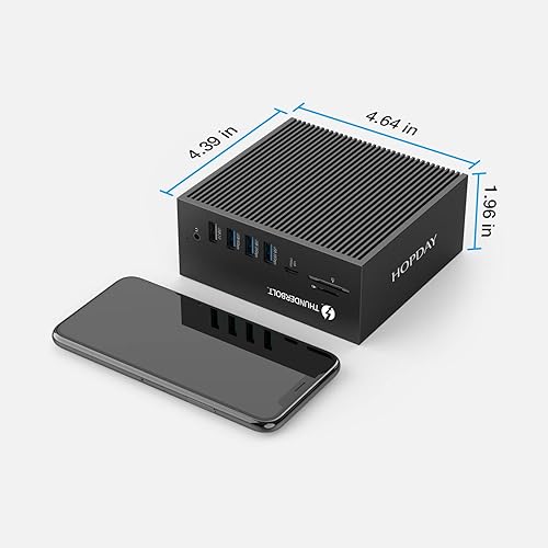 Miniatura 6 de Base Thunderbolt 3 18 en 1 – Base universal USB C para laptop, 8K DP, carga de 100 W, Ethernet de 1 Gbps, USB A y C de 10 Gbps, SD/TF, salida de
