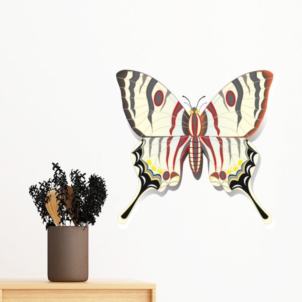 Sticker mural papillon chinois 3D amovible DIYthinker 50cm