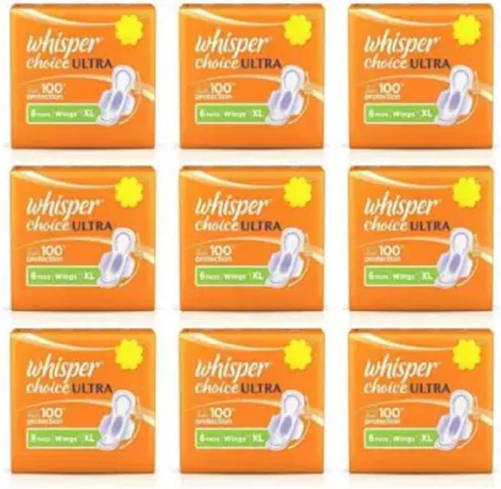 Whisper Ultra Choice Sanitary Pad (Pack of 9)