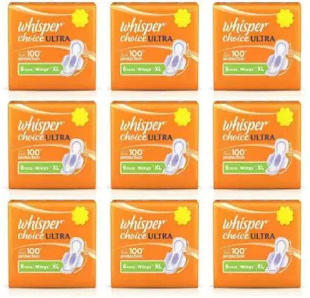 Whisper Ultra Choice Sanitary Pad (Pack of 9)