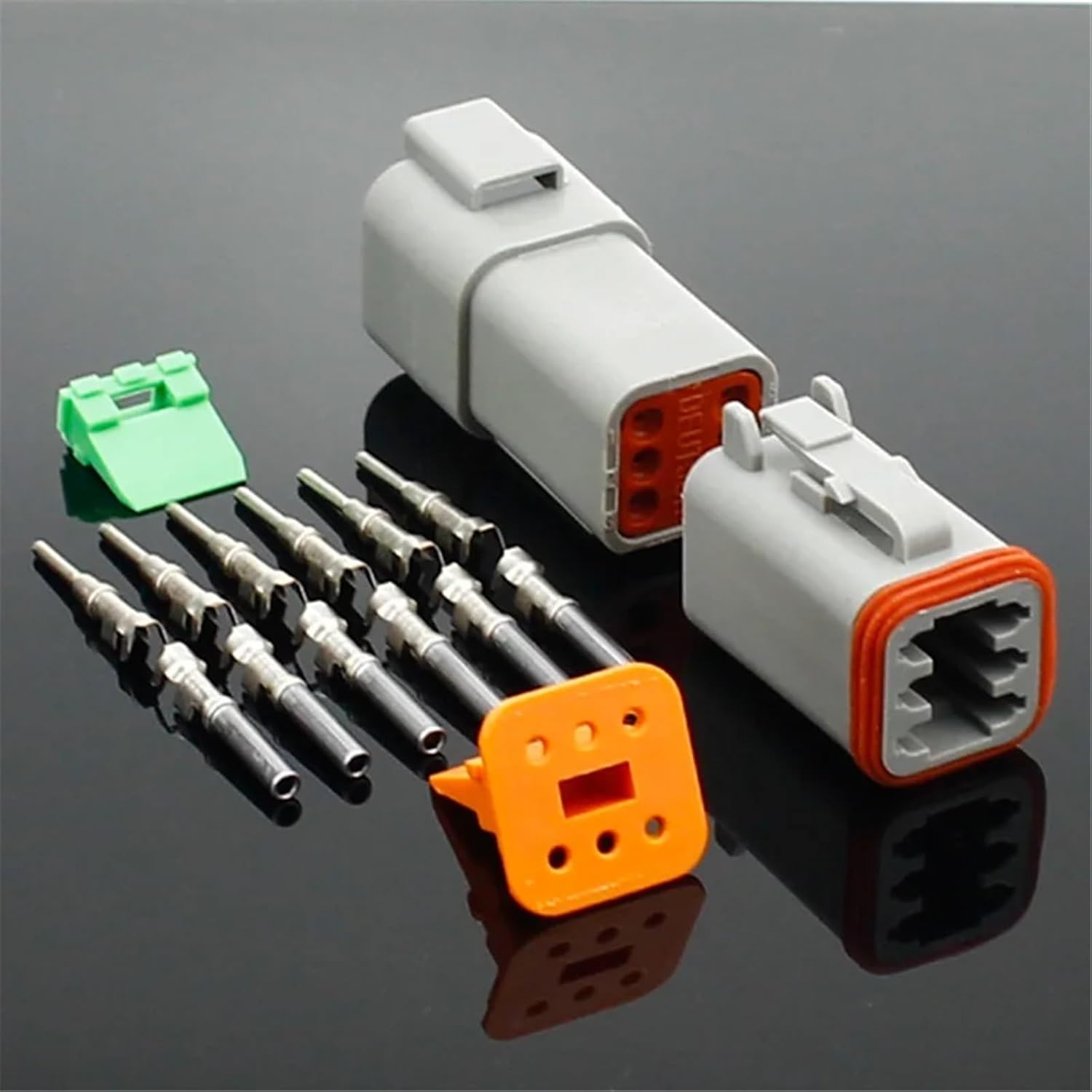1 Set DT conector DT06-2S/DT04-2P 2P 3P 4P 6P 8P 12P Waterproof Electrical Connector for car Motor Truck with pins(1 Set 2P)