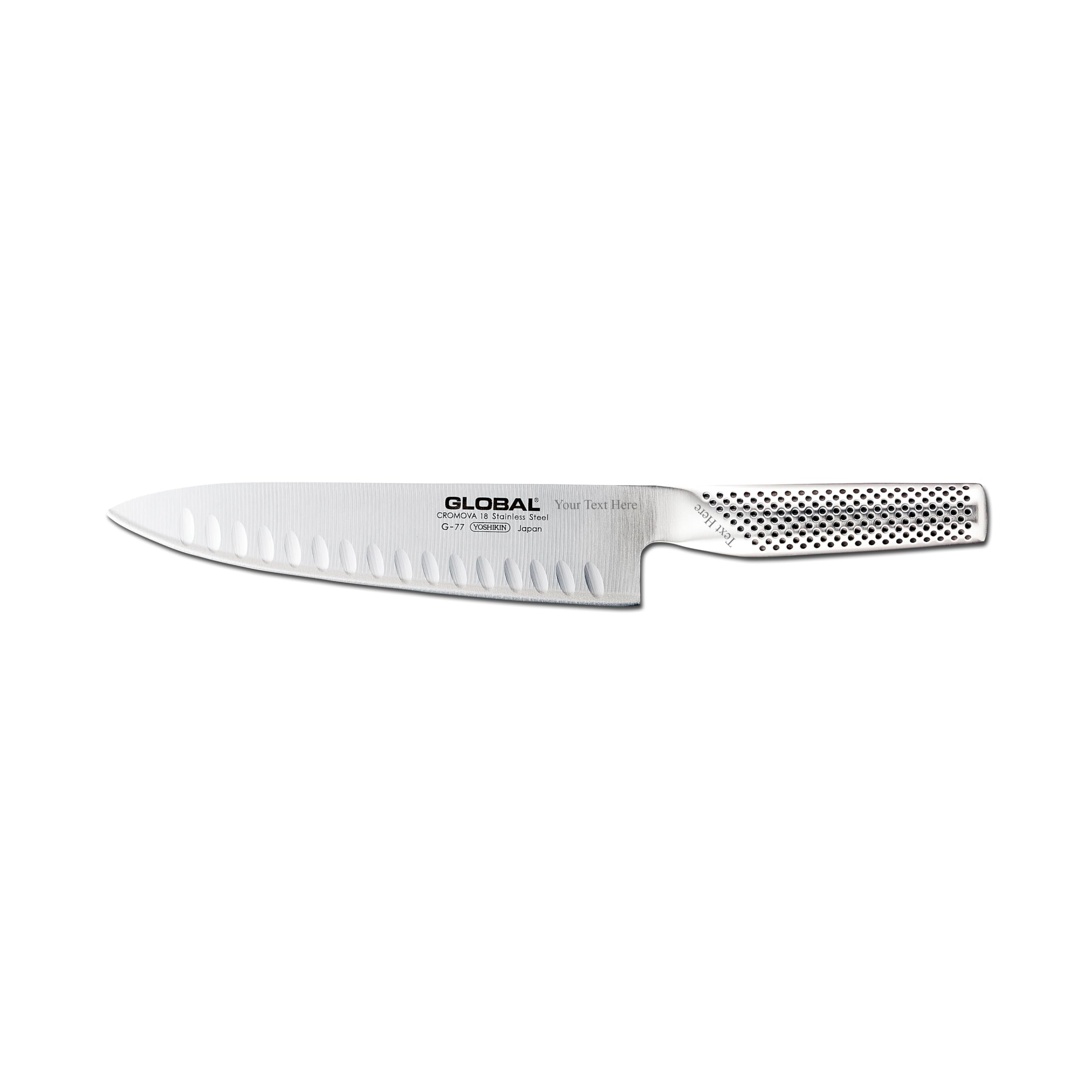 Global Chef's Knife-Granton, 8", Silver — Amazon image 7