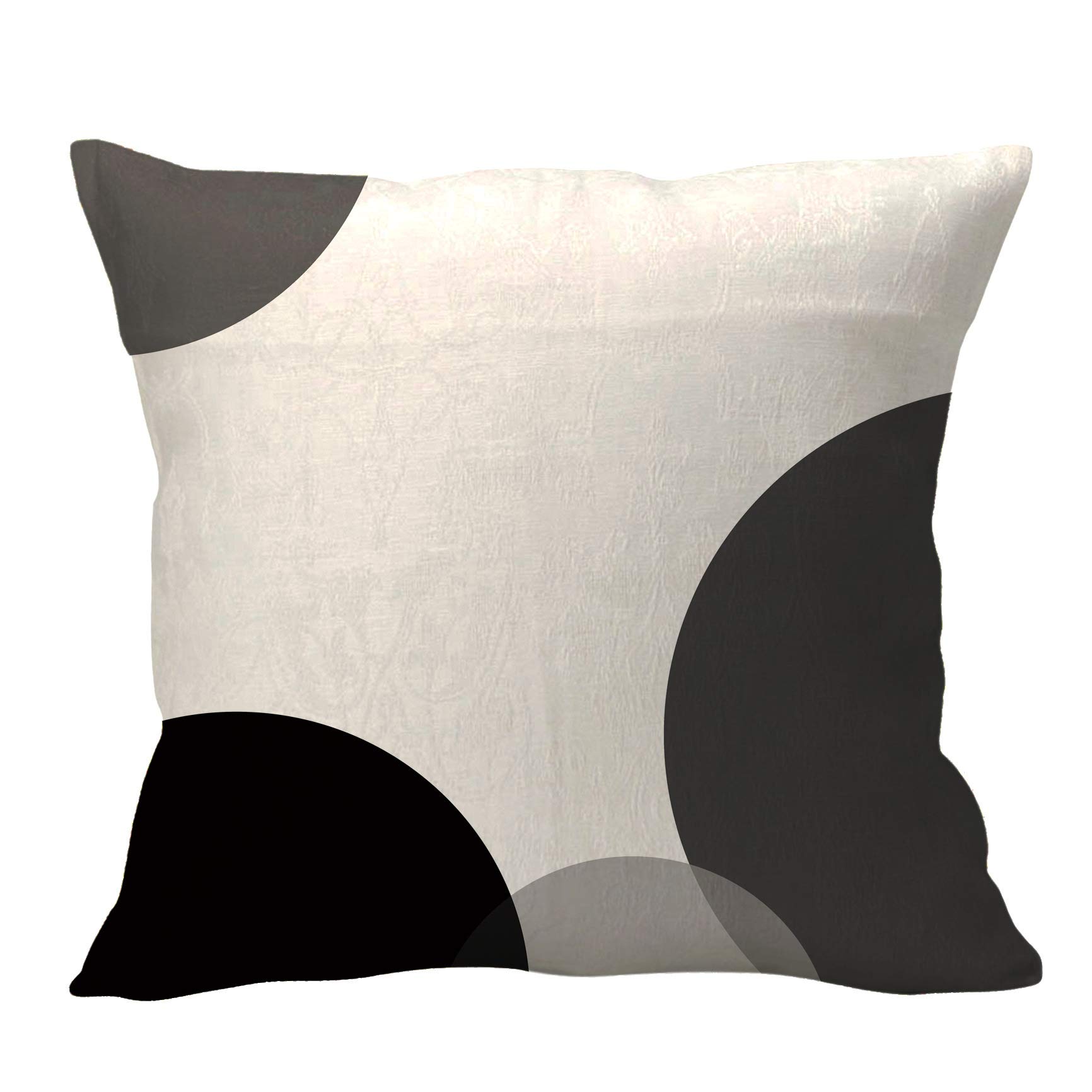 Ouduo Lot de 4 Taie d'oreiller 65 x 65 CM Fermeture Éclair Dissimulée Housse d'oreiller Géométrie Imprimé Microfibre Décor Canapé Chambre Salon Taie d'oreiller en Zip (65 x 65 cm)
