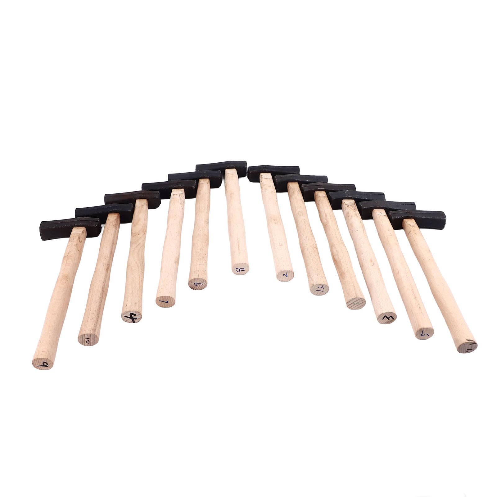 Ejoyous Młot tekstury DIY, ergonomiczne narzędzie do formowania metalu dla złotego srebra miedzianego aluminium rzemieślników, z 12 wzorami, odpowiednie do kształtowania bloków i