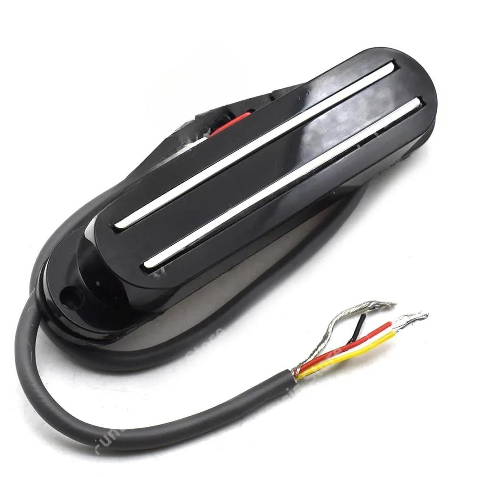 Przetwornik Do Gitary Elektrycznej Podwójny Przetwornik Z Podwójną Cewką | Przetwornik gitarowy z podwójną cewką na 6 strun gitary elektrycznej, czarny biały(Black)