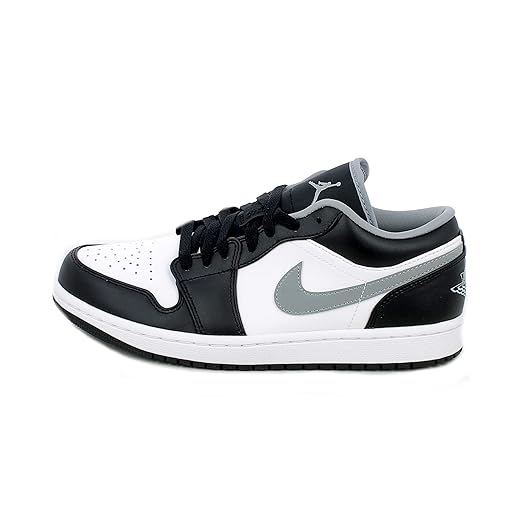 Nike Men's Air Jordan 1 Low Black/Particle Grey, Black/Particle Grey/White, 14