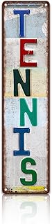 Vintage Sport Street Sign Tennis Wall Decor Metal Tin Signs Poster