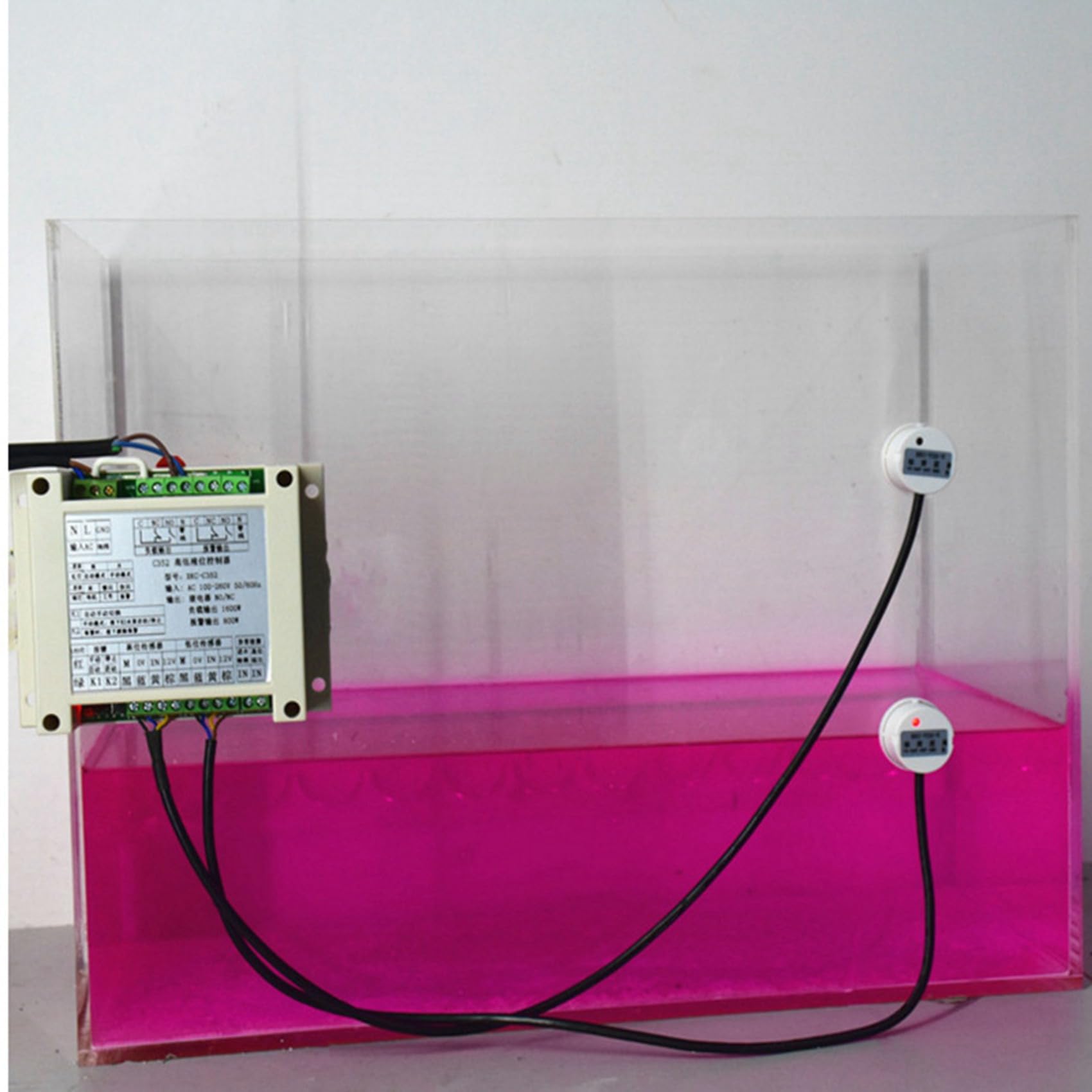 3X Regulador Inteligente para Alto y Bajo de Líquido con 2 Módulos de Sensor Sin Contacto Control Automático Líquido Agua